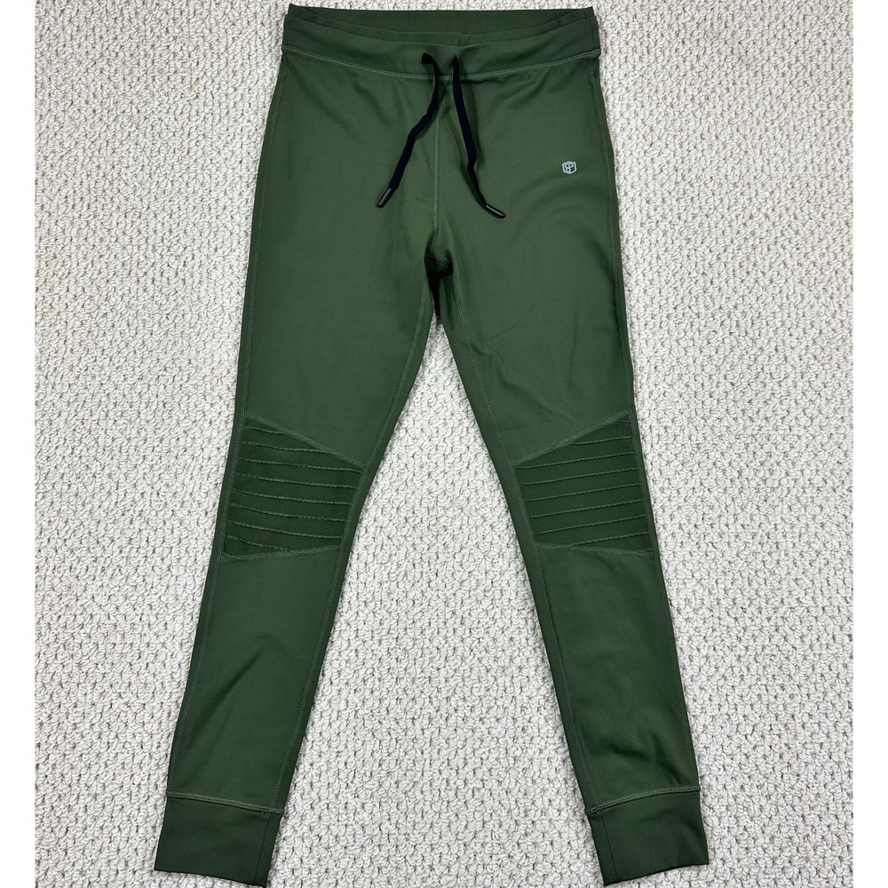 Born Primitive Rest Day Joggers Womens S Army Green Stretch Performance Leggings